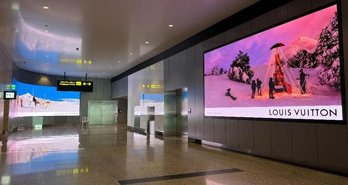 卡塔爾多哈機(jī)場(chǎng)廣告